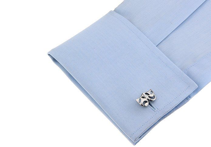 Silver Quirky Brass Cufflinks for Men