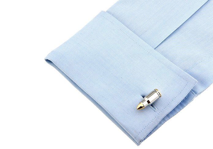 Silver Quirky Brass Cufflinks for Men