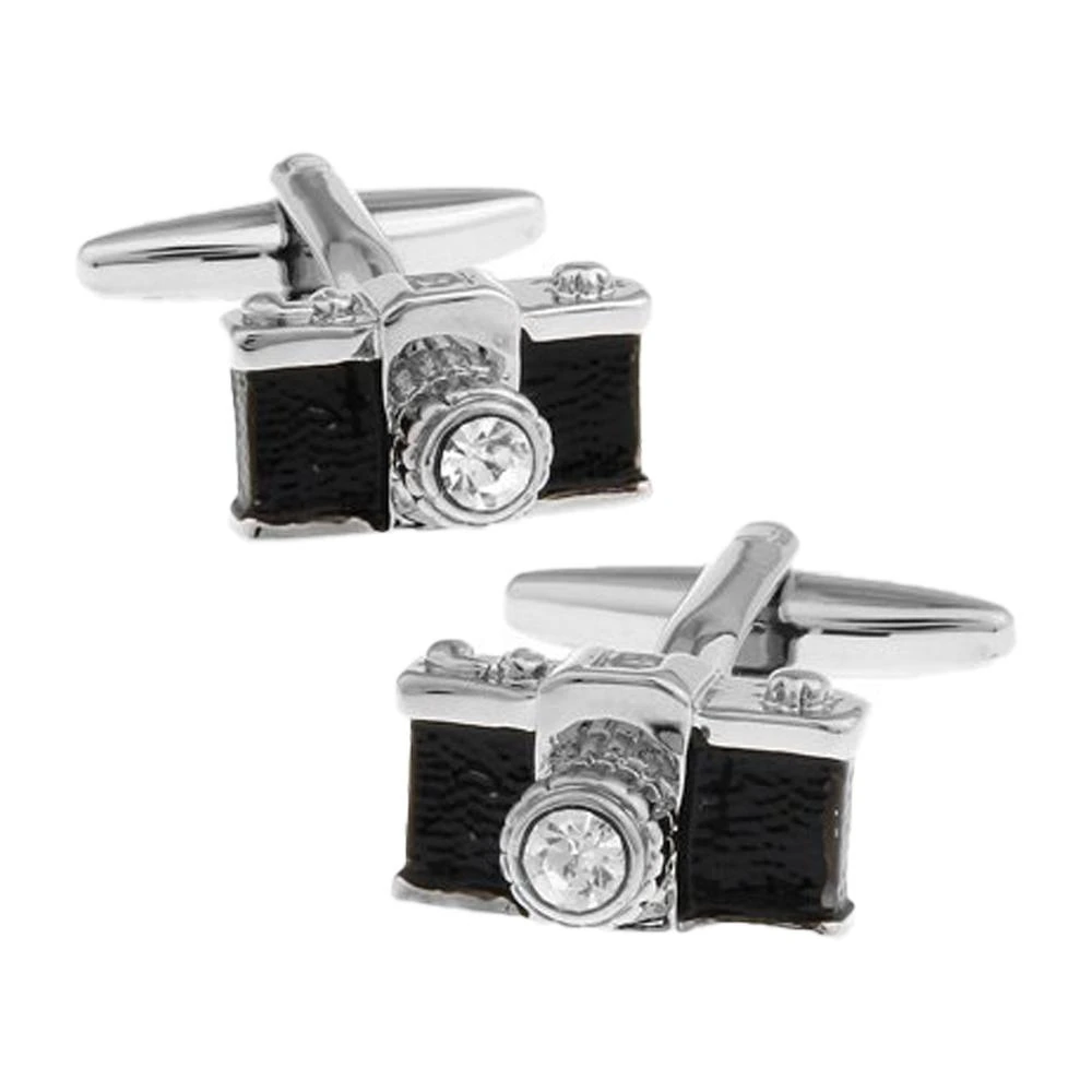 Black Quirky Brass Cufflinks for Men