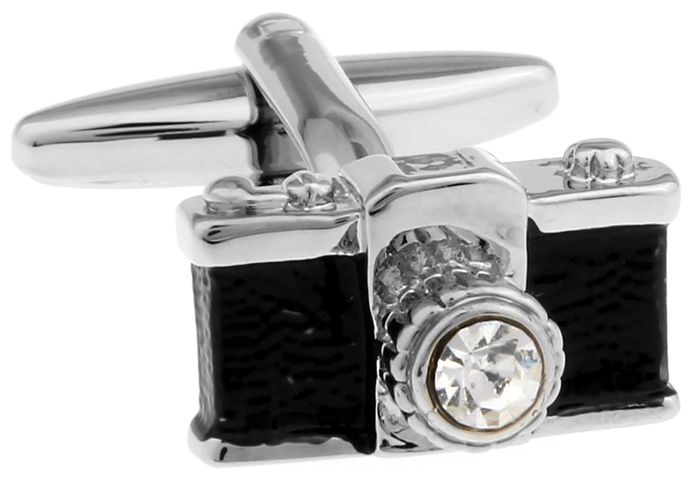 Black Quirky Brass Cufflinks for Men