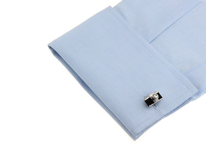Black Quirky Brass Cufflinks for Men