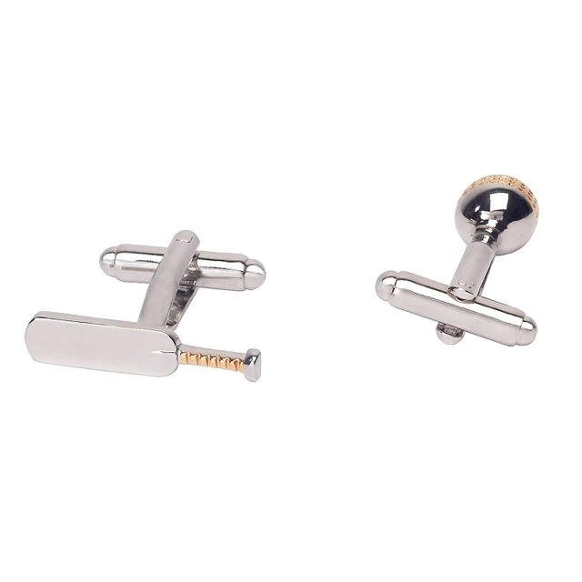 Silver Quirky Brass Cufflinks for Men