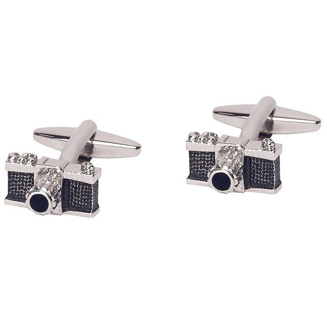 Black Quirky Brass Cufflinks for Men