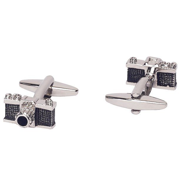 Black Quirky Brass Cufflinks for Men