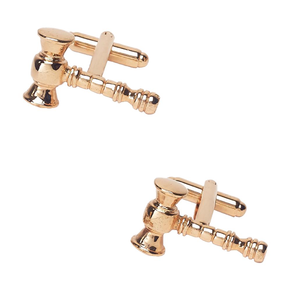 Gold Quirky Brass Cufflinks for Men