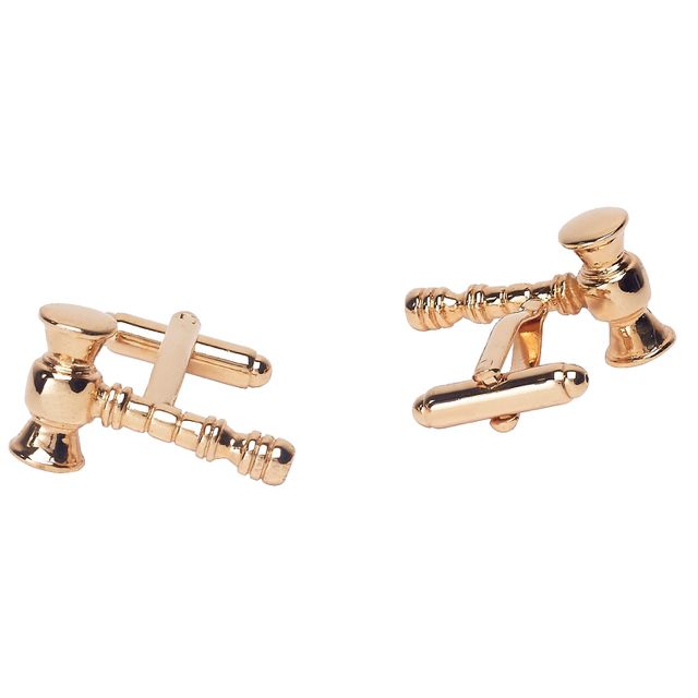 Gold Quirky Brass Cufflinks for Men