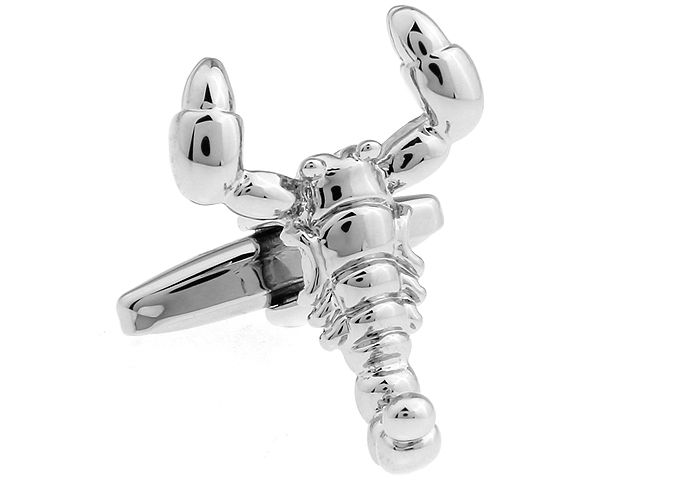 Silver Quirky Brass Cufflinks for Men