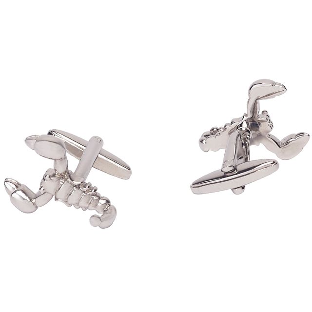 Silver Quirky Brass Cufflinks for Men