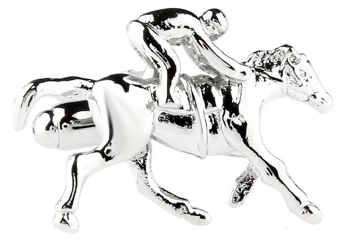 Silver Quirky Brass Cufflinks for Men