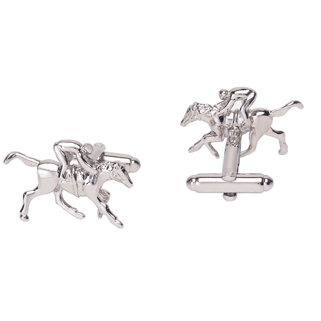 Silver Quirky Brass Cufflinks for Men