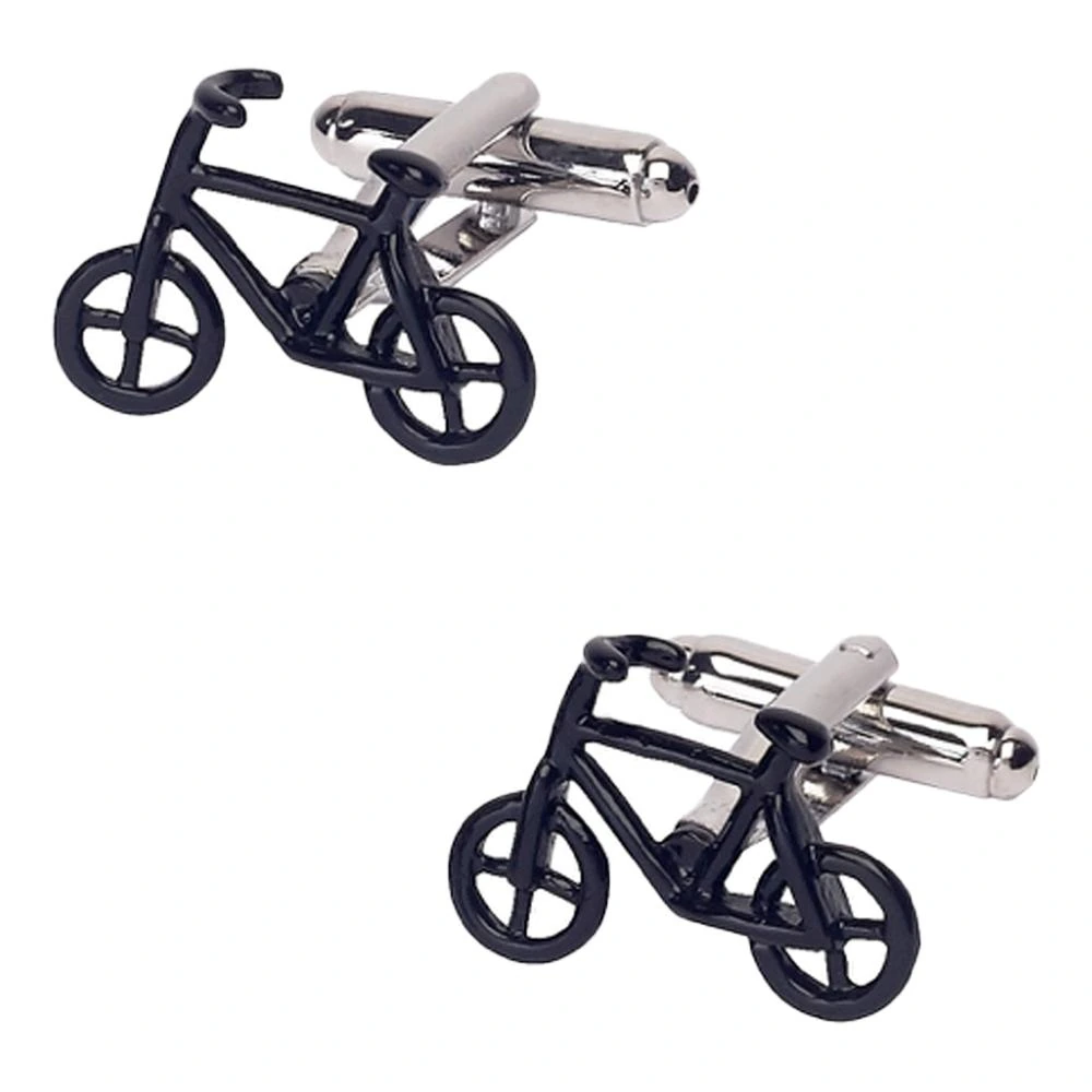 Black Quirky Brass Cufflinks for Men