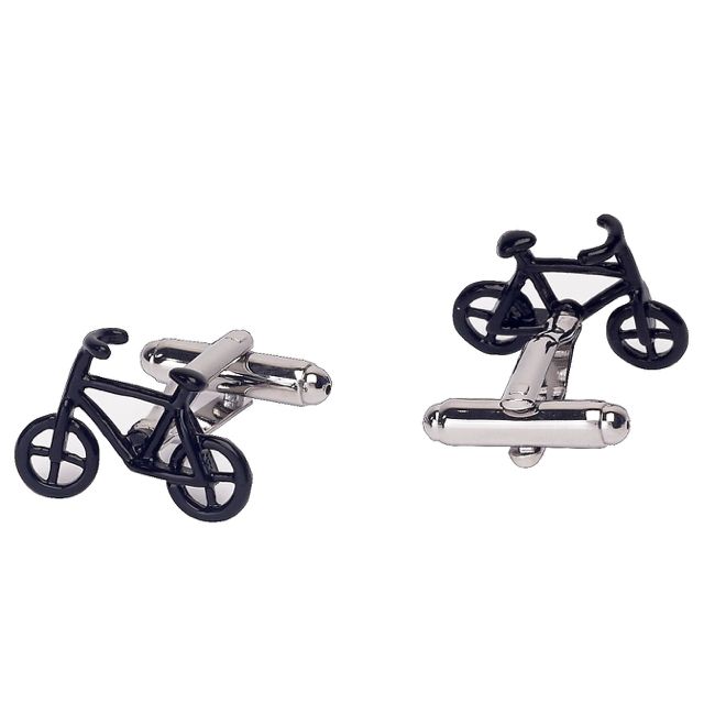 Black Quirky Brass Cufflinks for Men