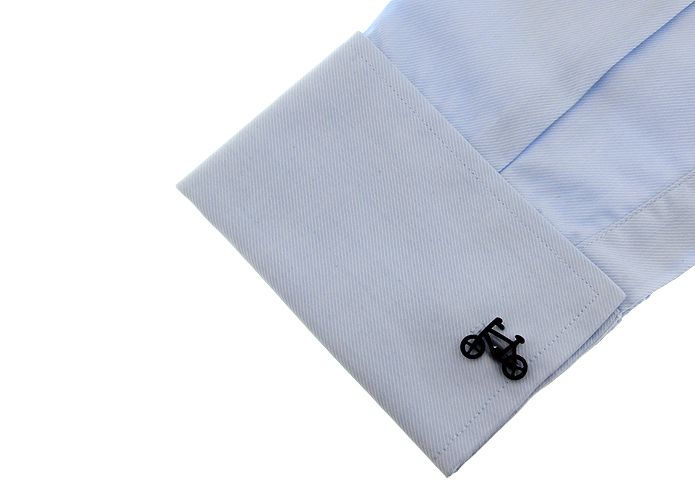 Black Quirky Brass Cufflinks for Men