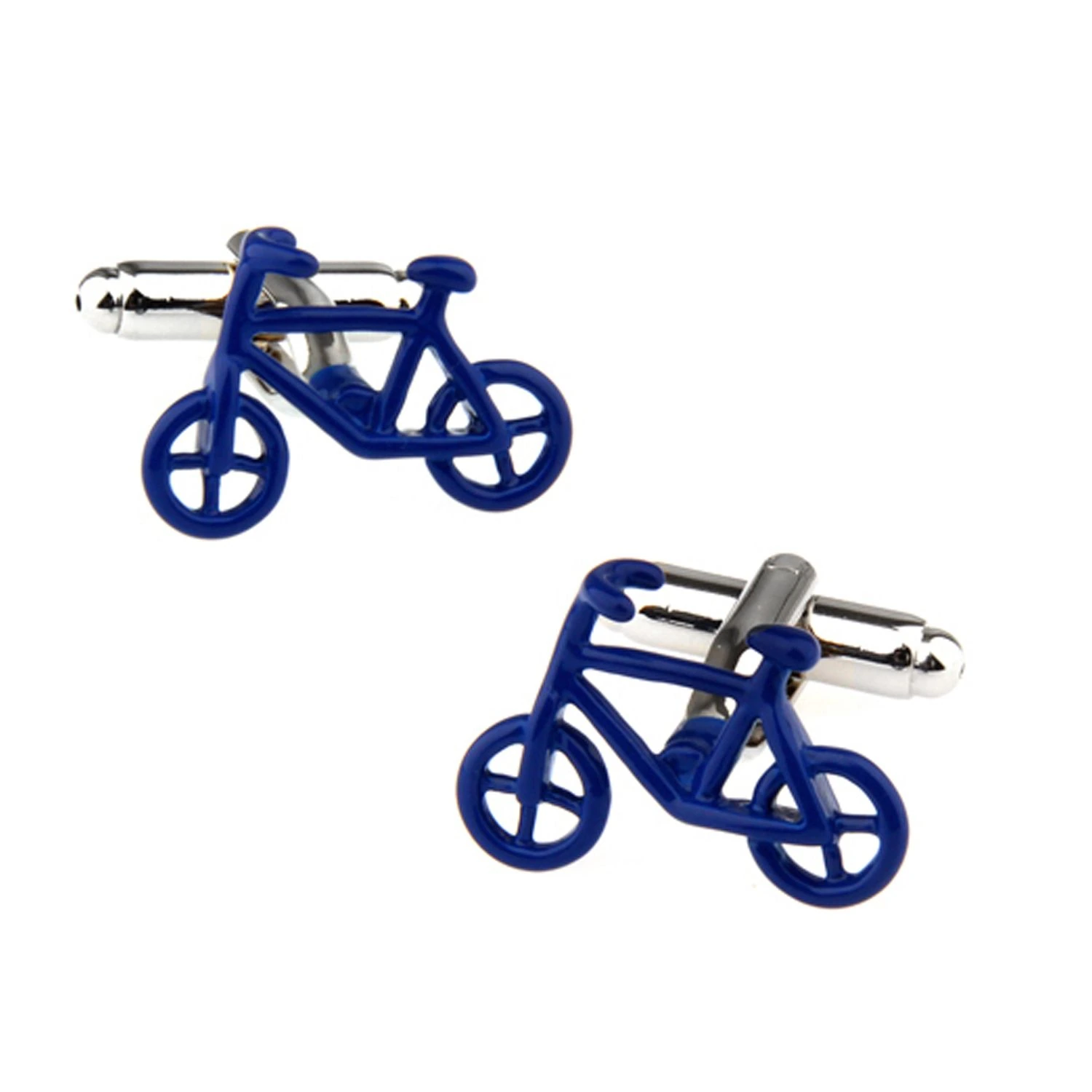 Blue Quirky Brass Cufflinks for Men