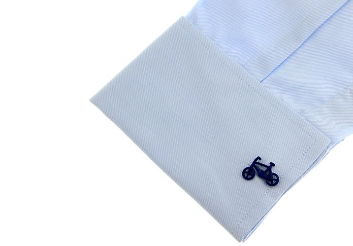 Blue Quirky Brass Cufflinks for Men