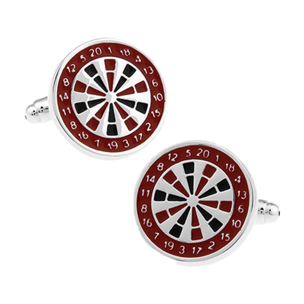 Red Quirky Brass Cufflinks for Men