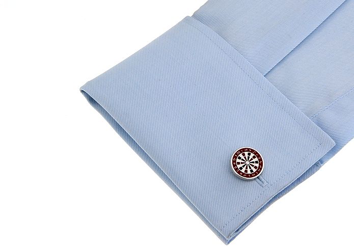 Red Quirky Brass Cufflinks for Men