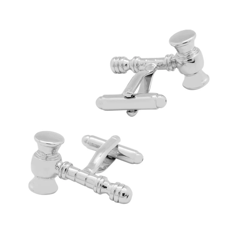Silver Quirky Brass Cufflinks for Men