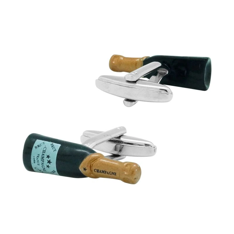 Black Quirky Brass Cufflinks for Men