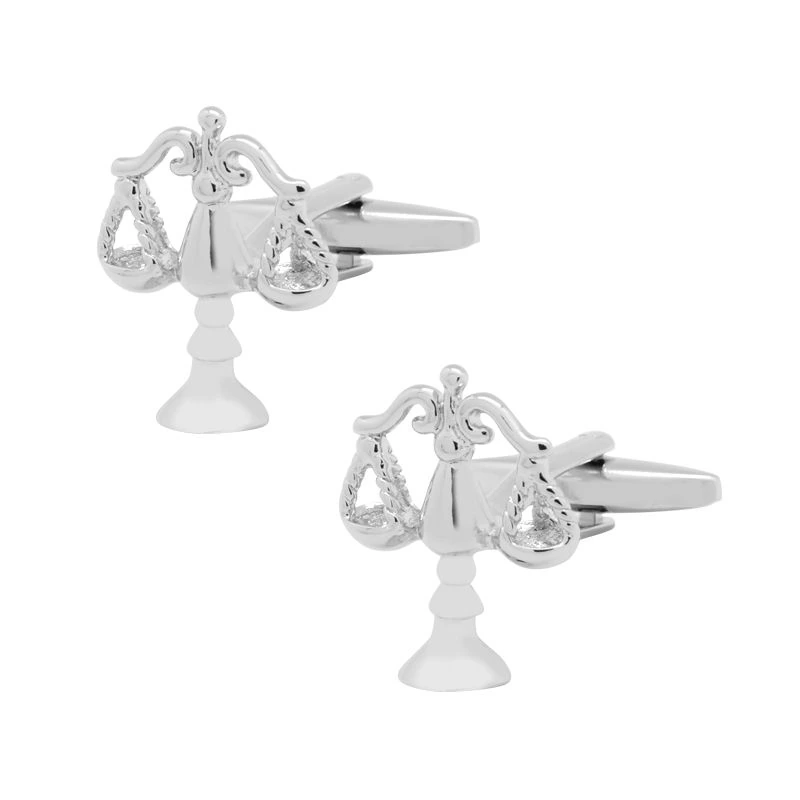 Silver Quirky Brass Cufflinks for Men