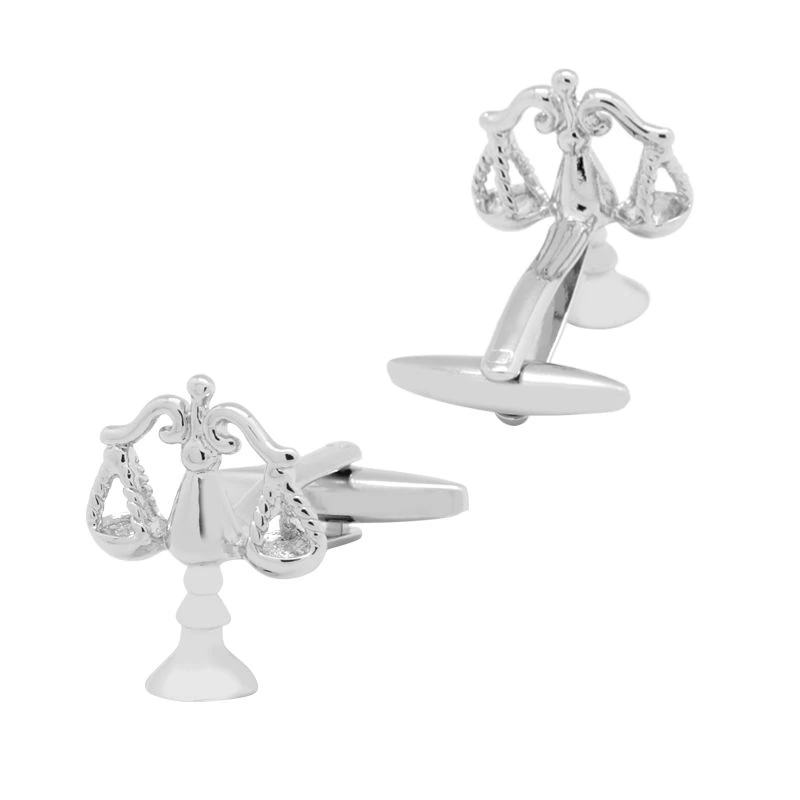 Silver Quirky Brass Cufflinks for Men