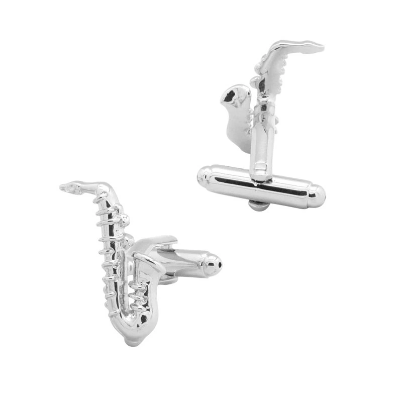 Silver Quirky Brass Cufflinks for Men