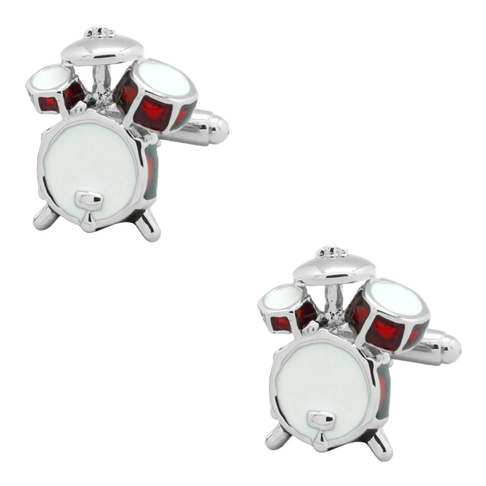 Red Quirky Brass Cufflinks for Men