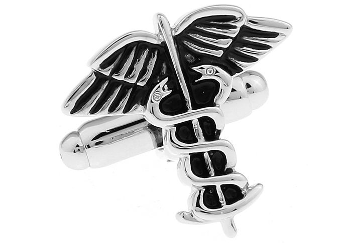 Black Quirky Brass Cufflinks for Men