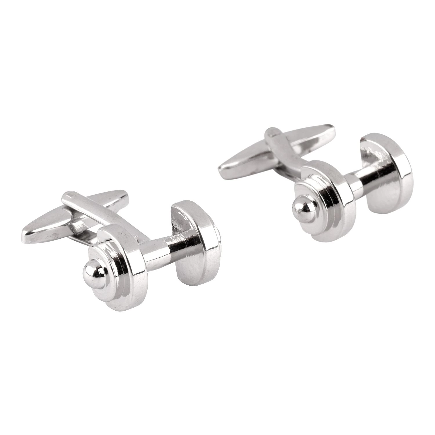Silver Quirky Brass Cufflinks for Men
