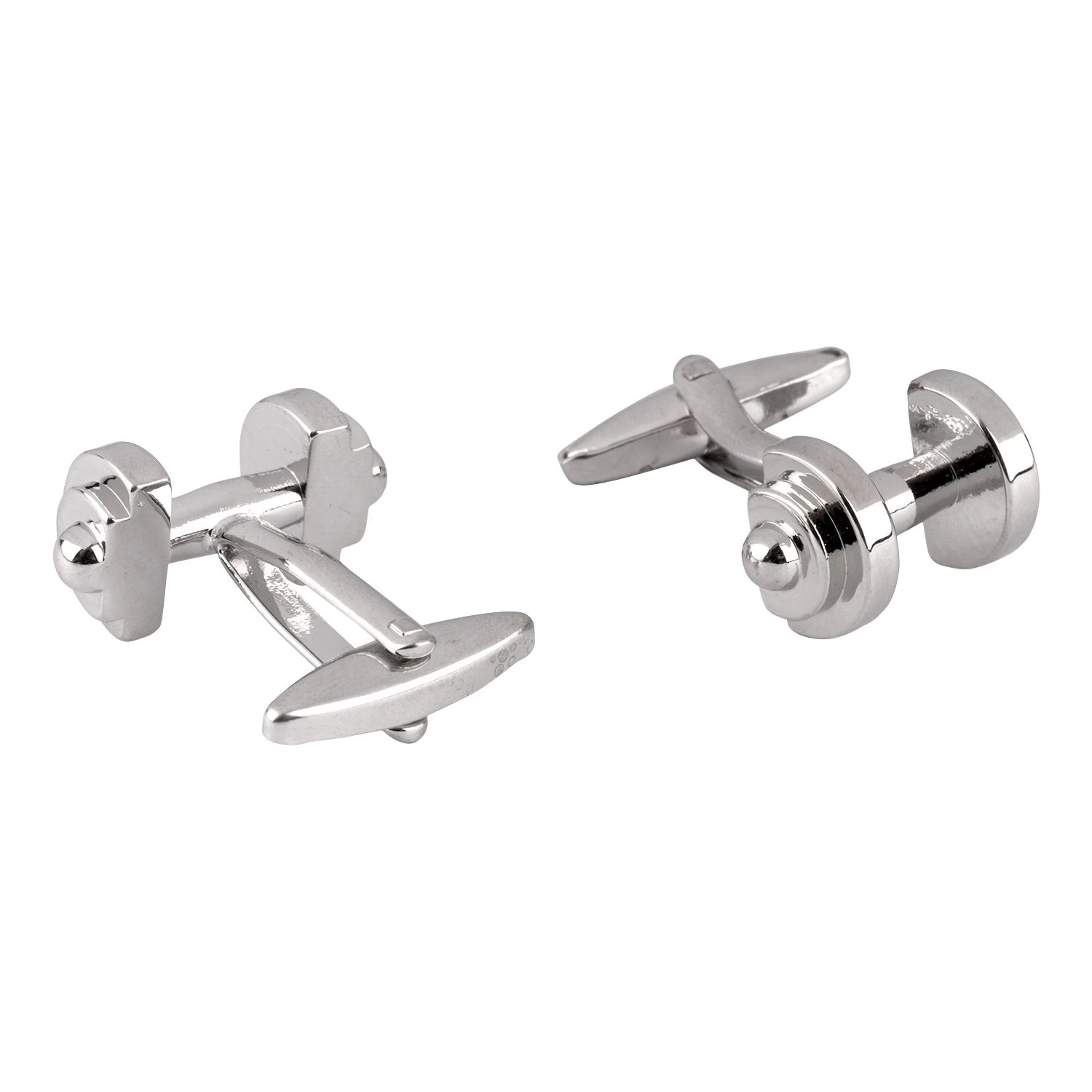 Silver Quirky Brass Cufflinks for Men
