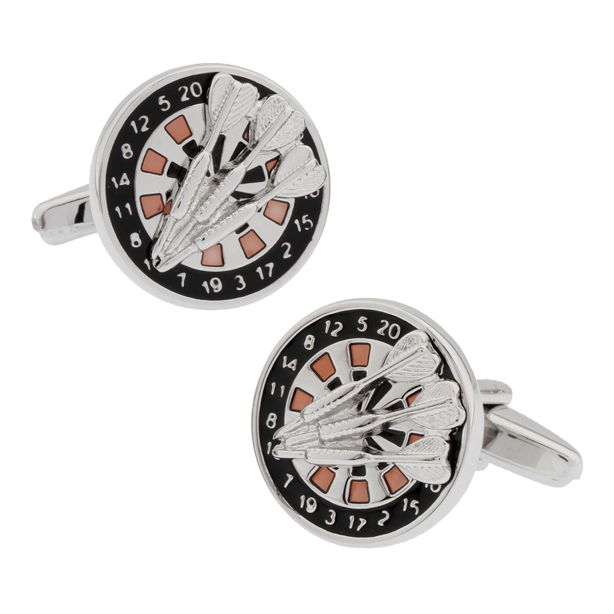 Black Quirky Brass Cufflinks for Men