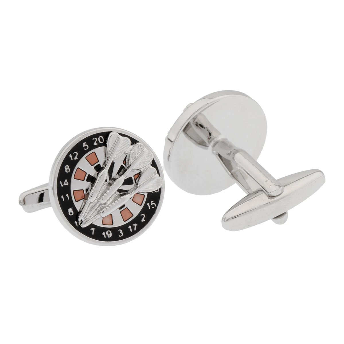 Black Quirky Brass Cufflinks for Men