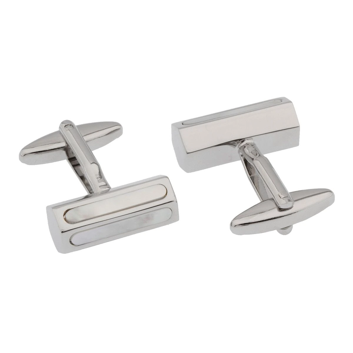 White Mother of Pearl Cufflinks for Men