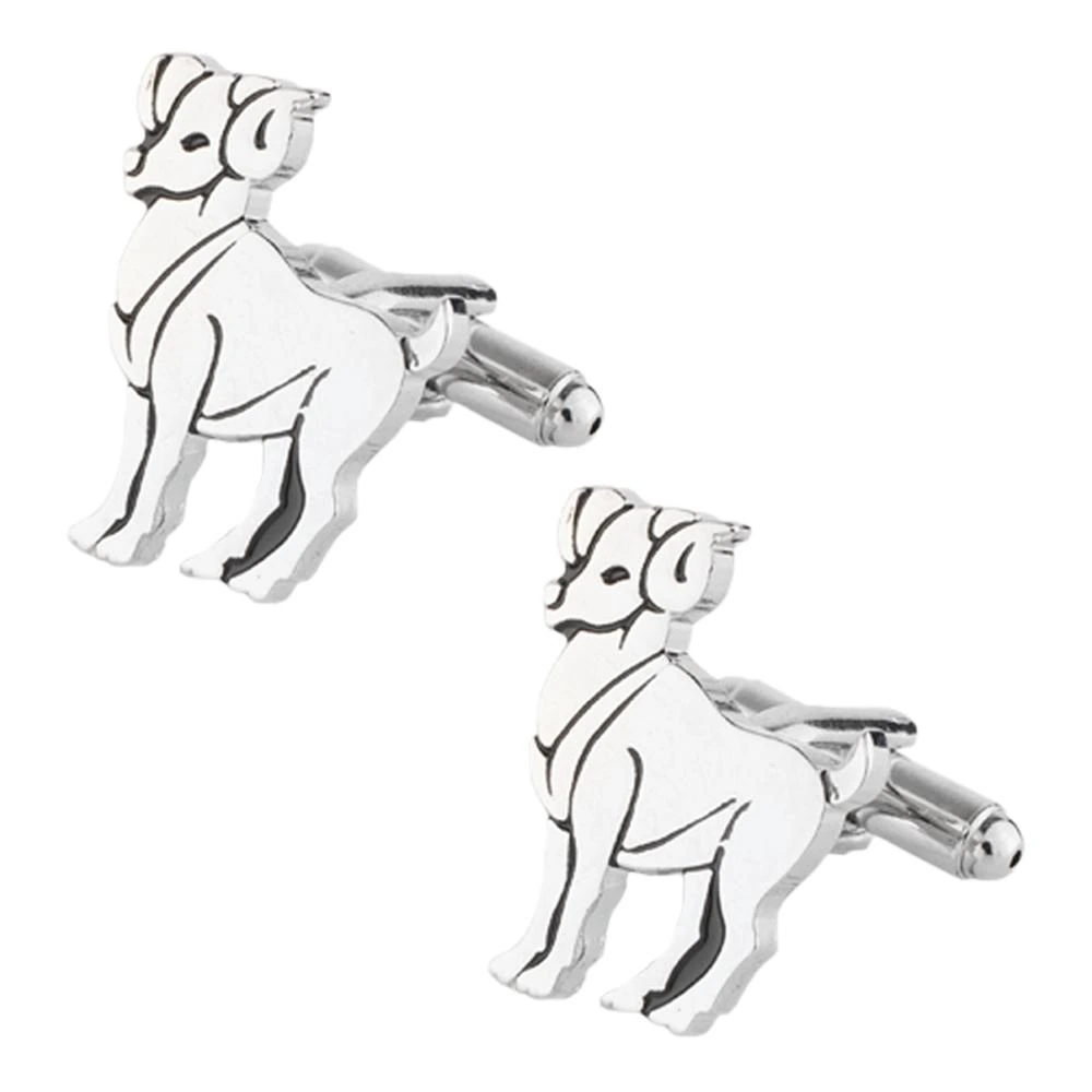 Silver Quirky Brass Cufflinks for Men