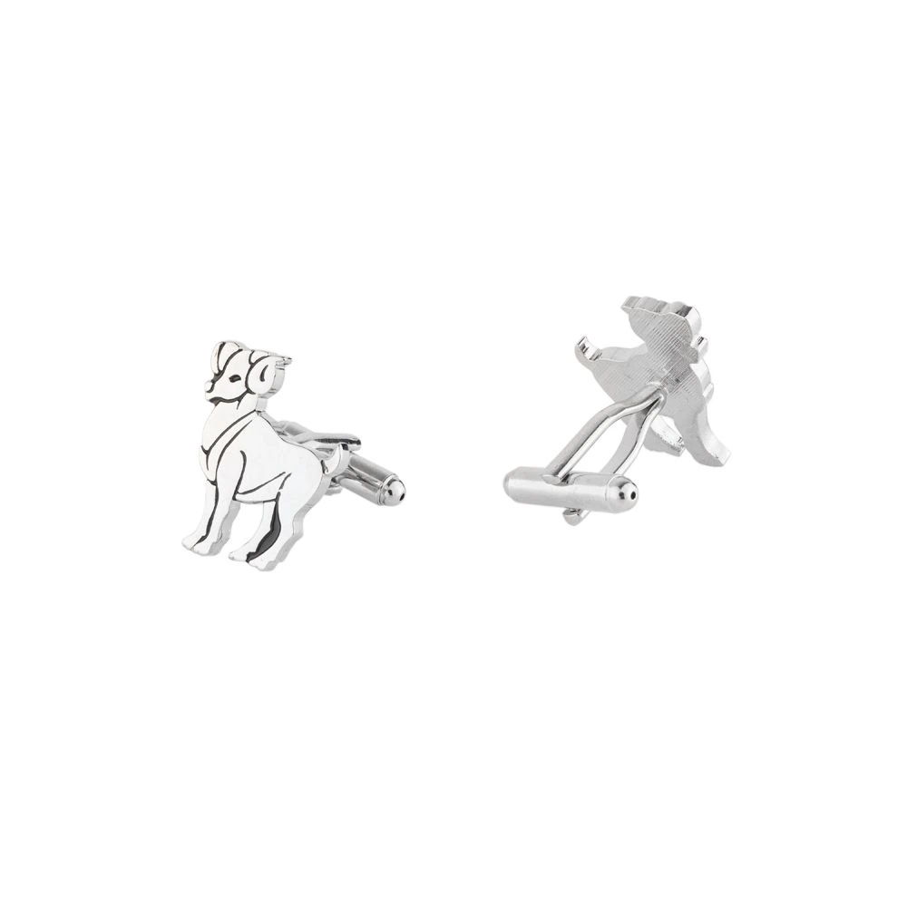 Silver Quirky Brass Cufflinks for Men