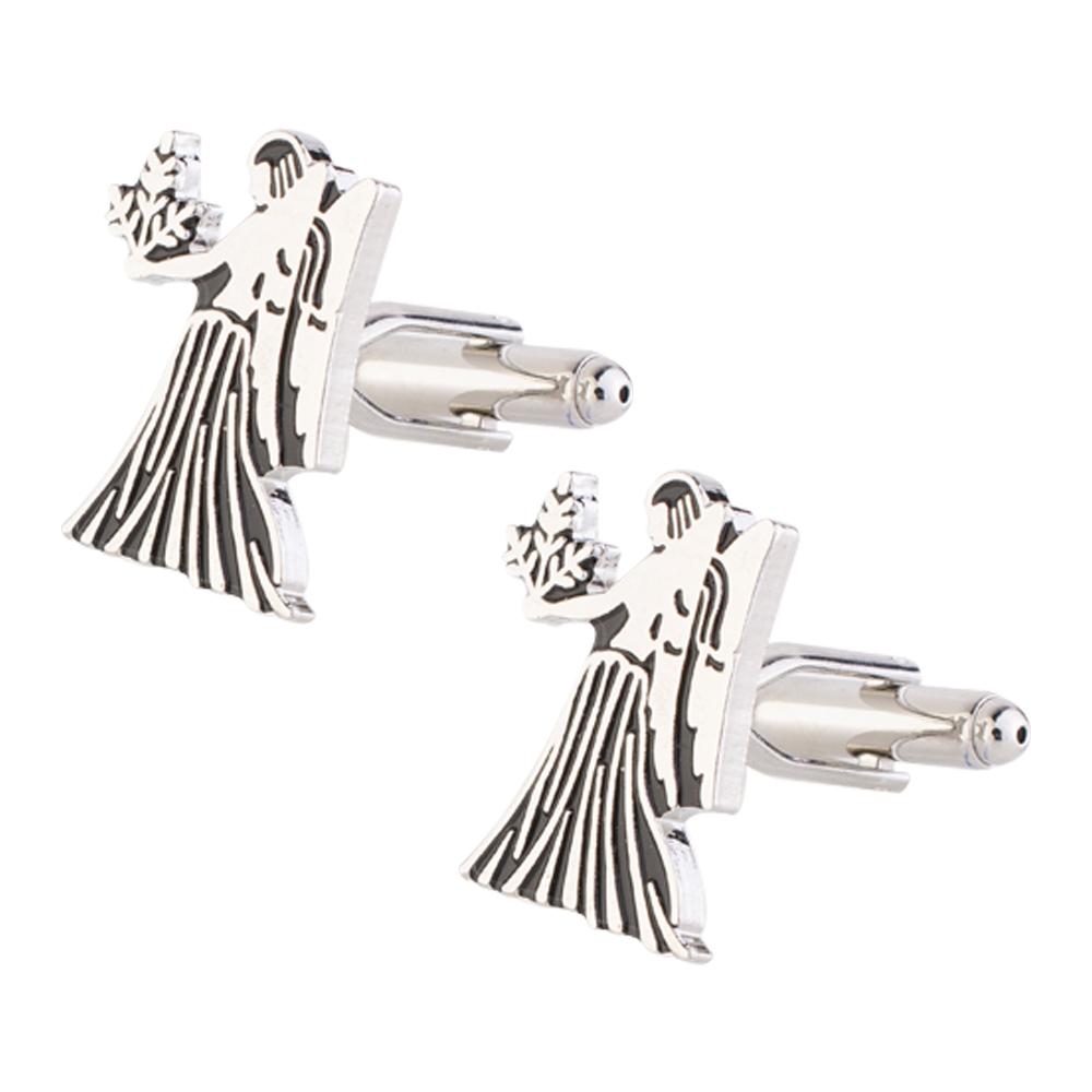 Silver Quirky Brass Cufflinks for Men