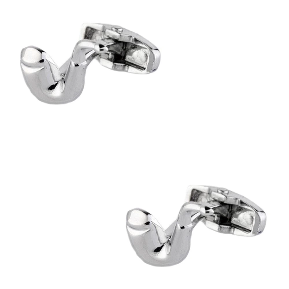 Silver Quirky Brass Cufflinks for Men