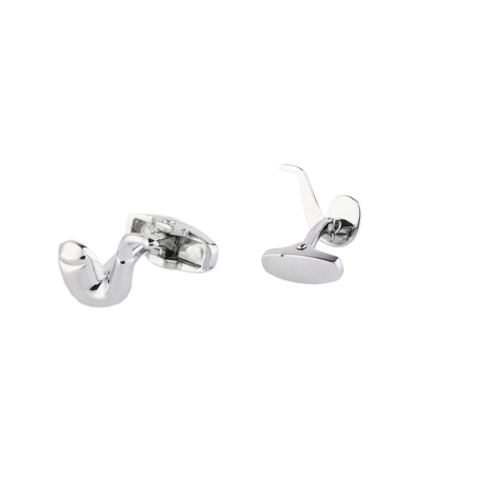 Silver Quirky Brass Cufflinks for Men