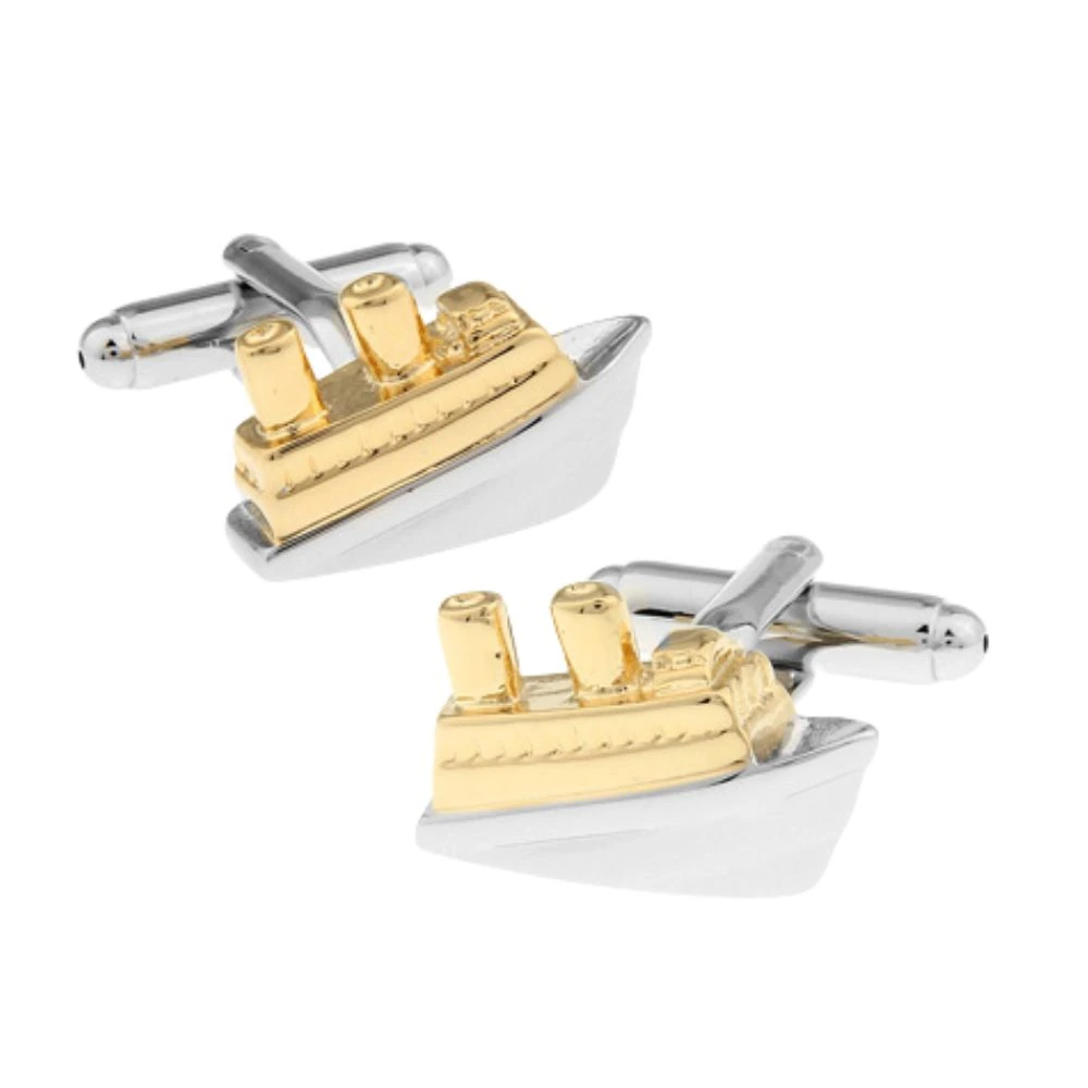 Gold Quirky Brass Cufflinks for Men