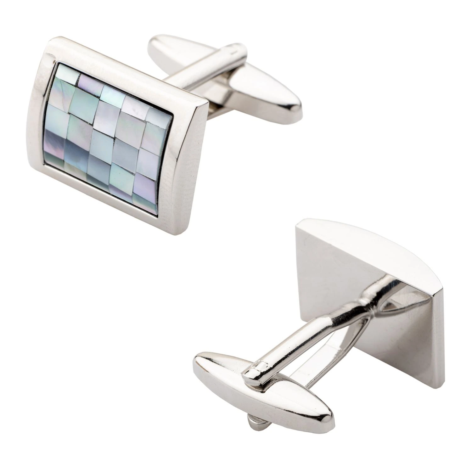 Blue Mother of Pearl Cufflinks for Men