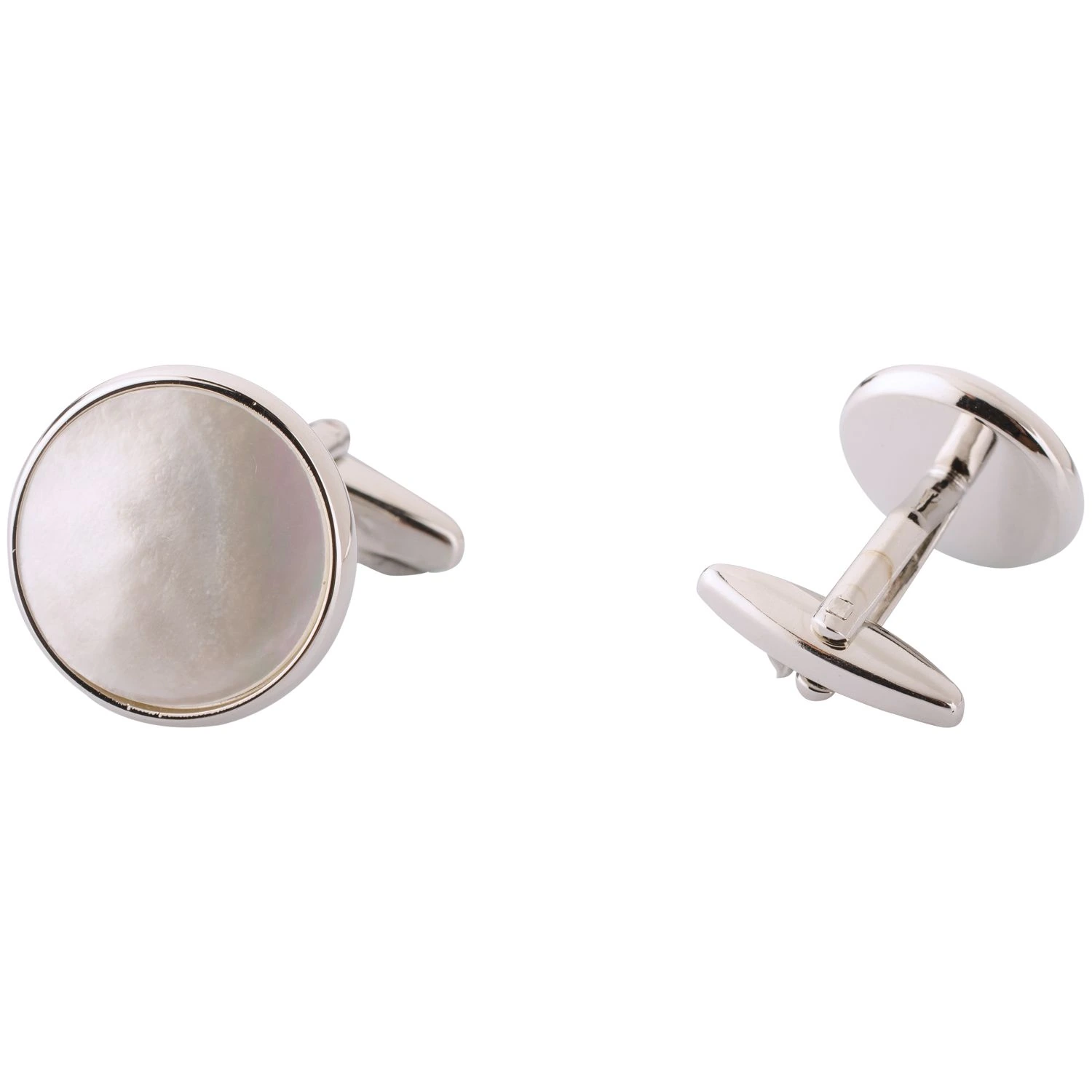 White Mother of Pearl Cufflinks for Men