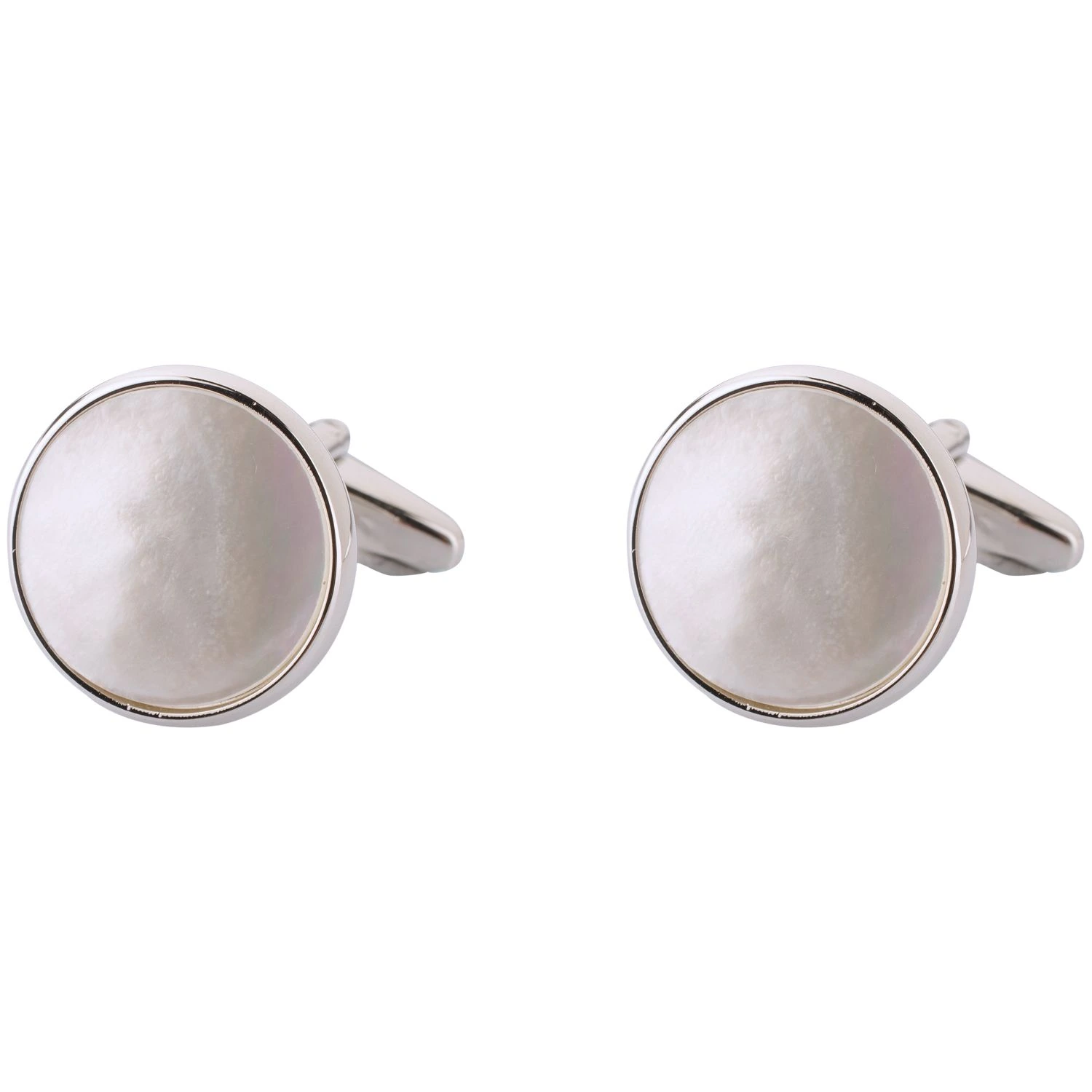 White Mother of Pearl Cufflinks for Men