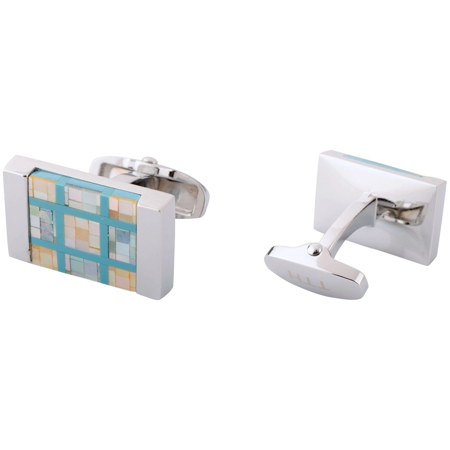 Green Mother of Pearl Cufflinks for Men