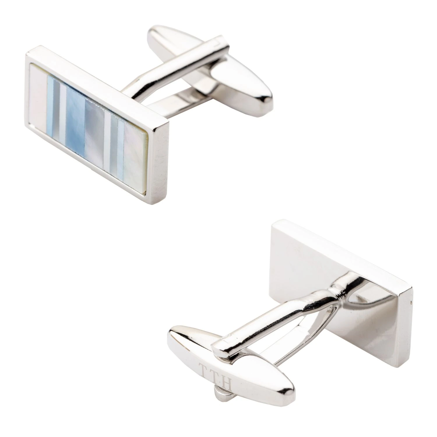 Blue Mother of Pearl Cufflinks for Men