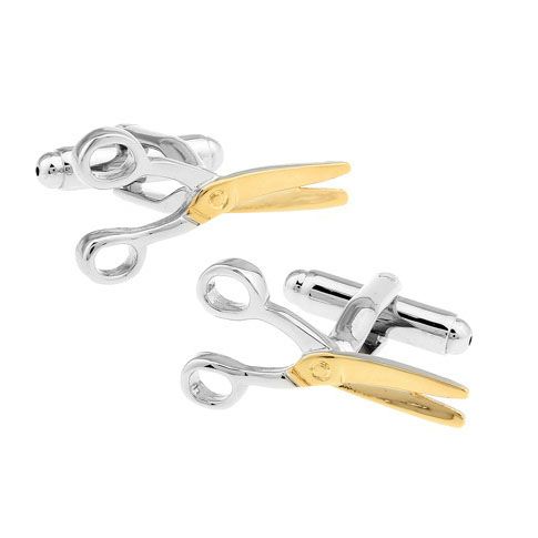 Gold Quirky Brass Cufflinks for Men