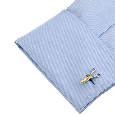 Gold Quirky Brass Cufflinks for Men