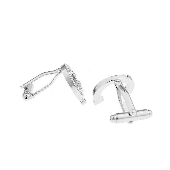 Silver Quirky Brass Cufflinks for Men