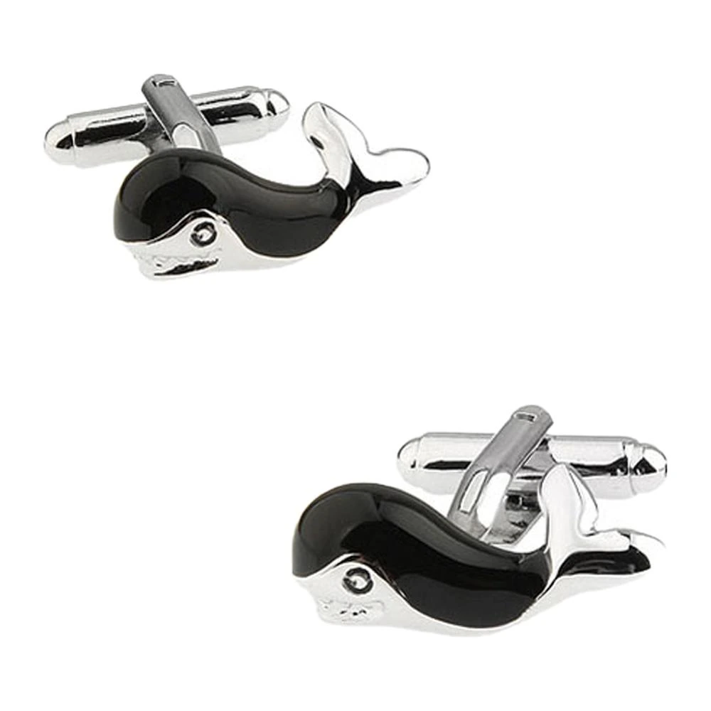 Black Quirky Brass Cufflinks for Men