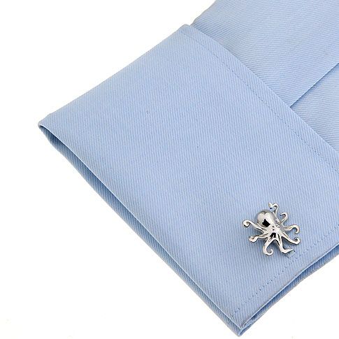 Silver Quirky Brass Cufflinks for Men