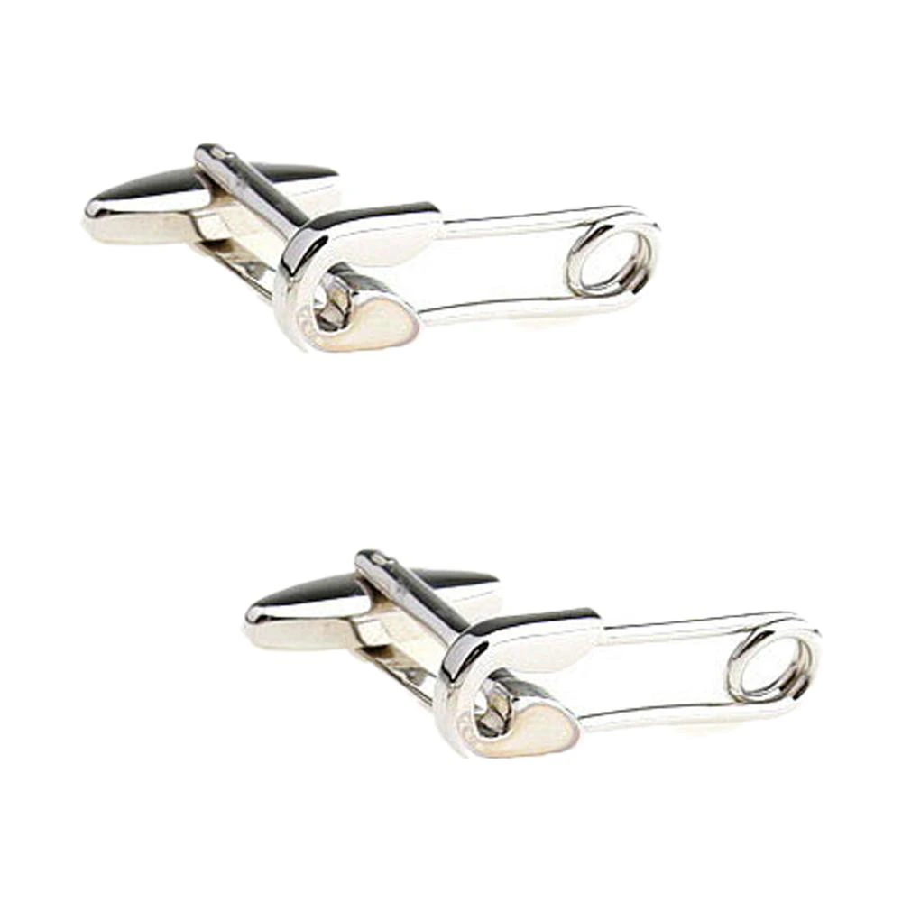 Silver Quirky Brass Cufflinks for Men